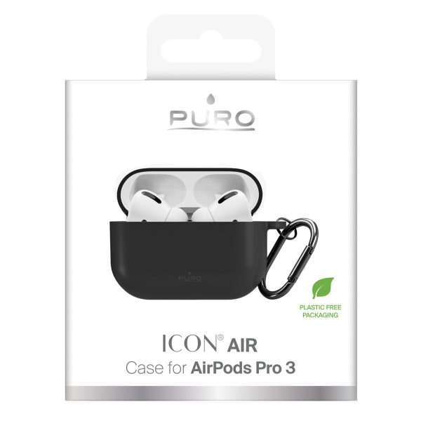 AirPods Pro 3 Icon maciņš - melns