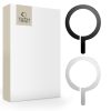 Universāls magnētiskais gredzens viedtālrunim MagSafe melns sudrabs - 2 gab.