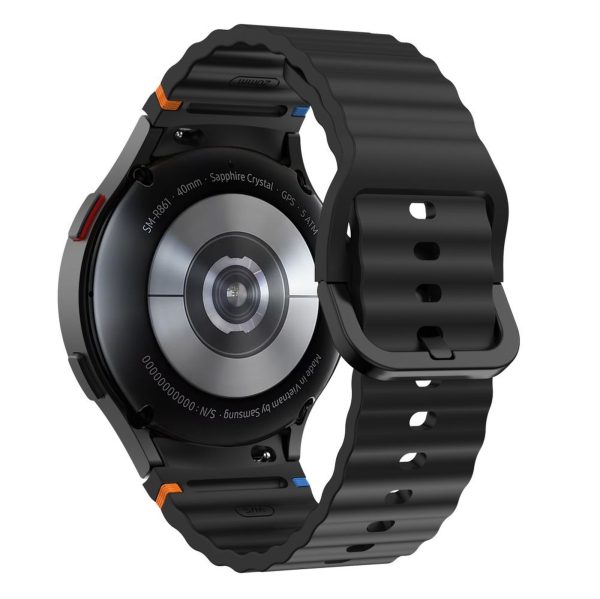 1033650-2-pasek-silikonowy-na-galaxy-watch-4-5-5pro-6-7-fe-tech-protect-hurtownia-dropshipping.jpg Silikona sporta siksniņa Samsung Galaxy Watch 4/5/5 Pro/6/7/FE - melna