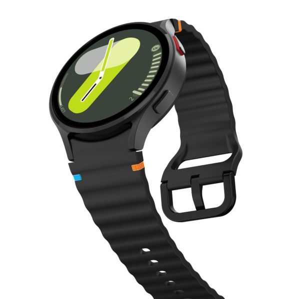 1033650-3-pasek-silikonowy-na-galaxy-watch-4-5-5pro-6-7-fe-tech-protect-hurtownia-dropshipping.jpg Silikona sporta siksniņa Samsung Galaxy Watch 4/5/5 Pro/6/7/FE - melna