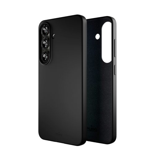 Silikona maciņš Samsung Galaxy S25 Icon tālrunim - melns