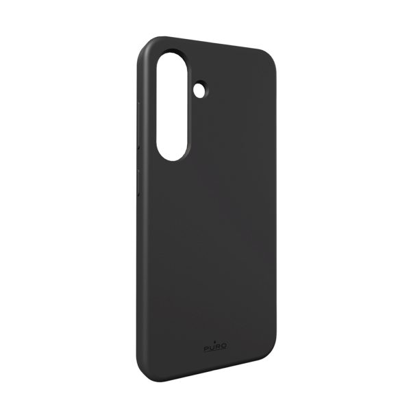Silikona maciņš Samsung Galaxy S25 Icon tālrunim - melns