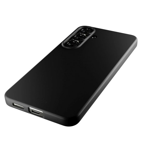 Silikona maciņš Samsung Galaxy S25 Icon tālrunim - melns