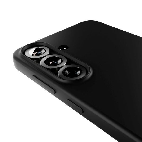 Silikona maciņš Samsung Galaxy S25 Icon tālrunim - melns