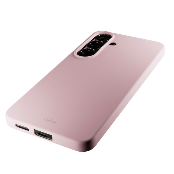Silikona maciņš Samsung Galaxy S25 Icon tālrunim - rozā