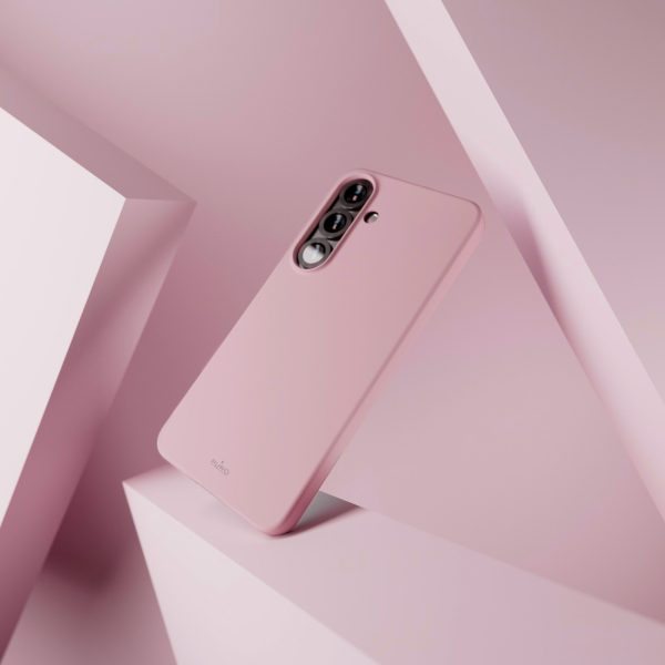 Silikona maciņš Samsung Galaxy S25 Icon tālrunim - rozā