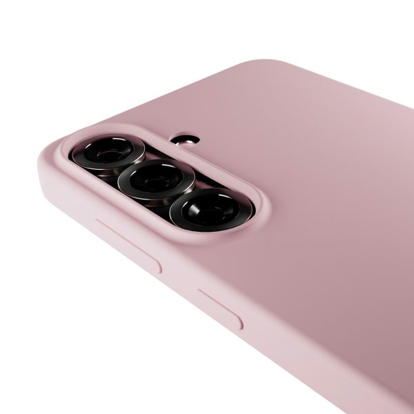 Silikona maciņš Samsung Galaxy S25 Icon tālrunim - rozā