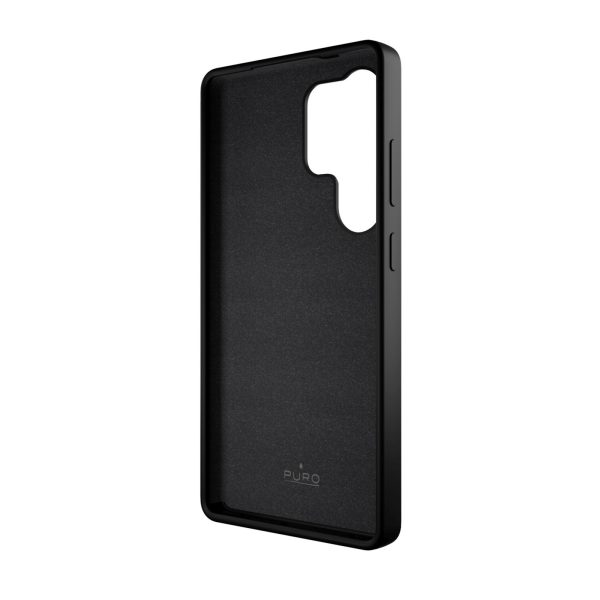 Silikona maciņš Samsung Galaxy S25 Ultra Icon tālrunim - melns
