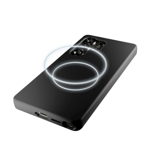 Silikona maciņš Samsung Galaxy S25 Ultra Icon tālrunim - melns