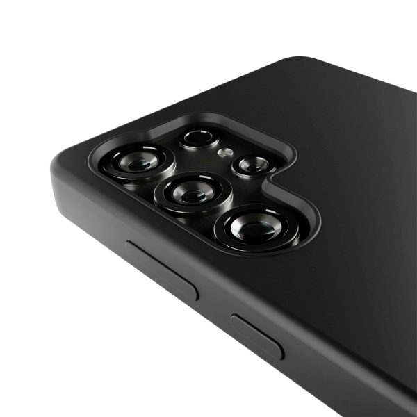 Silikona maciņš Samsung Galaxy S25 Ultra Icon tālrunim - melns