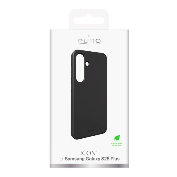 Silikona maciņš Samsung Galaxy S25+ Icon tālrunim - melns