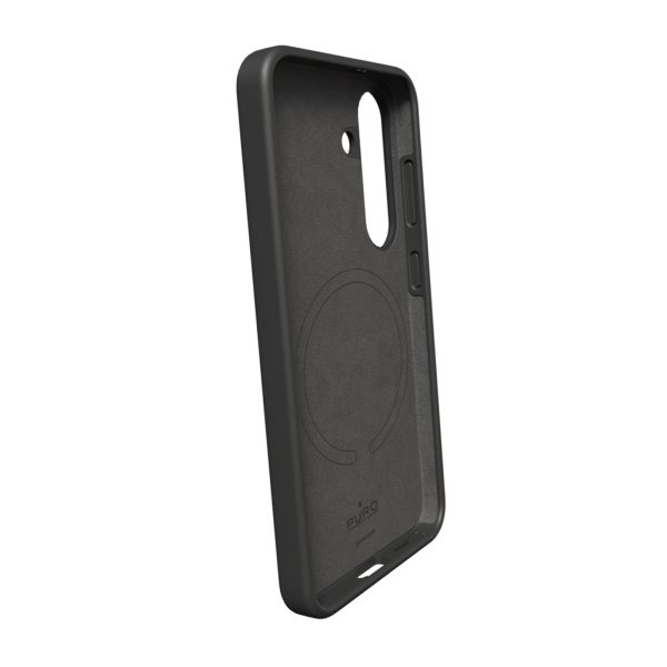 Silikona maciņš Samsung Galaxy S25+ Icon Mag MagSafe tālrunim - melns
