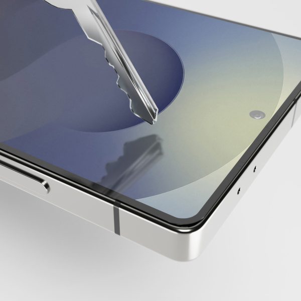 Rūdīts stikls Samsung Galaxy S25 Ultra telefonam ar melnu rāmi