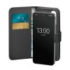 Mākslīgās ādas maciņš ar atloku un maku Samsung Galaxy S25+ bukleta maciņam - melns