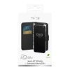 Mākslīgās ādas maciņš ar atloku un maku Samsung Galaxy S25+ bukleta maciņam - melns