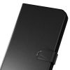 Mākslīgās ādas maciņš ar atloku un maku Samsung Galaxy S25+ bukleta maciņam - melns