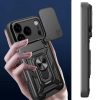 Hybrid Armor Camshield bruņu maciņš ar statīvu un kameras pārsegu iPhone 17 Pro tālrunim - melns