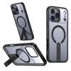 iPhone 17 Pro Max Hybrid Armor X MagSafe vāciņš ar statīvu — melns