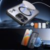 iPhone 17 Pro Max Hybrid Armor X MagSafe vāciņš ar statīvu — melns