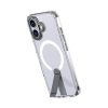 iPhone 17 Hybrid Armor X MagSafe vāciņš ar statīvu — caurspīdīgs