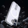 iPhone 17 Hybrid Armor X MagSafe vāciņš ar statīvu — caurspīdīgs