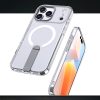 iPhone 17 Pro Max Hybrid Armor X MagSafe vāciņš ar statīvu — caurspīdīgs