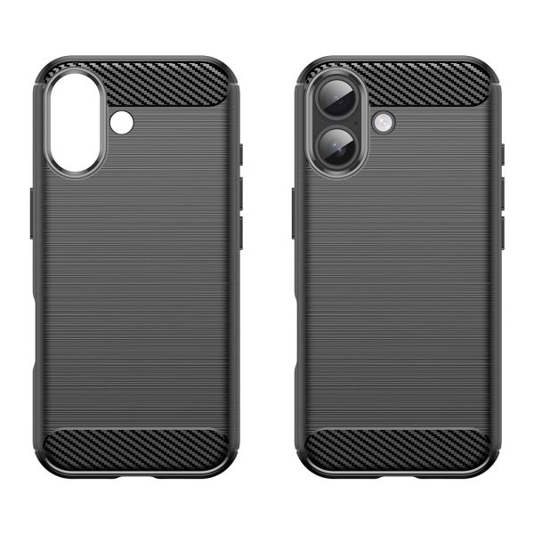 iPhone 17 oglekļa šķiedras vāciņš — melns