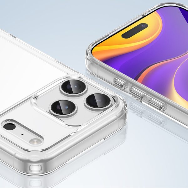 iPhone 17 Pro Max kosmosa vāciņš — caurspīdīgs