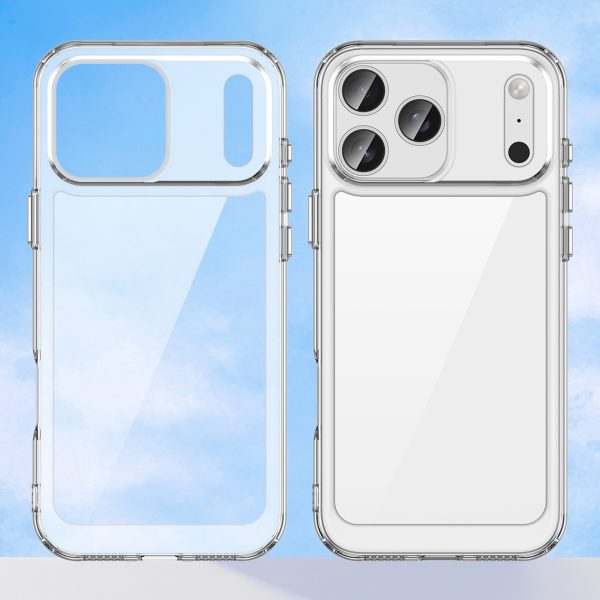 iPhone 17 Pro Max kosmosa vāciņš — caurspīdīgs