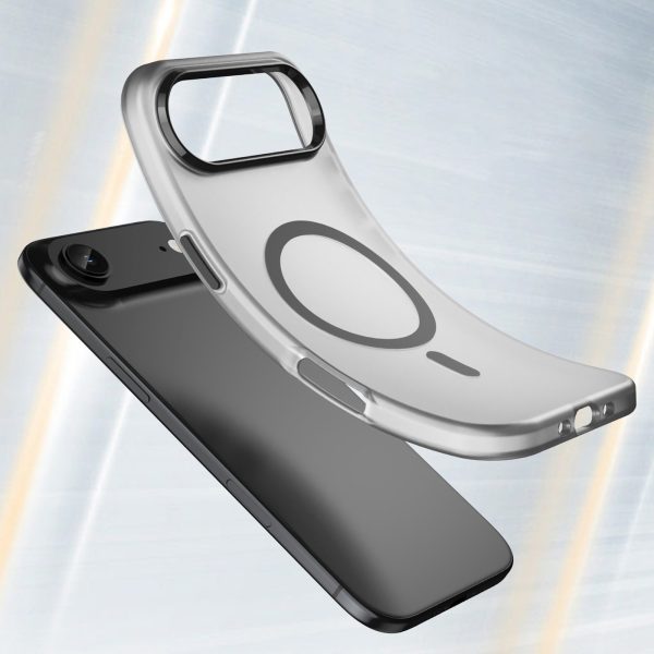 iPhone 17 Air magnētiskais abrazīvais MagSafe vāciņš — matēti melns