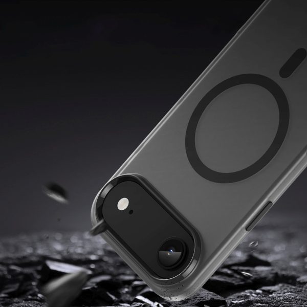 iPhone 17 Air magnētiskais abrazīvais MagSafe vāciņš — matēti melns