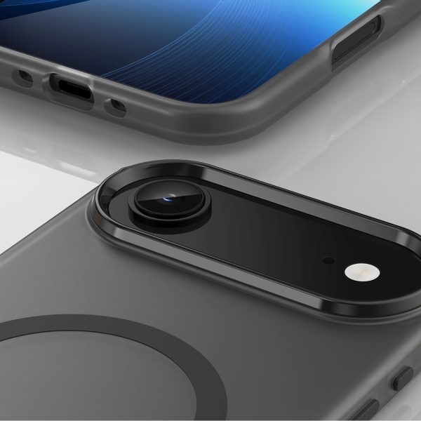 iPhone 17 Air magnētiskais abrazīvais MagSafe vāciņš — matēti melns