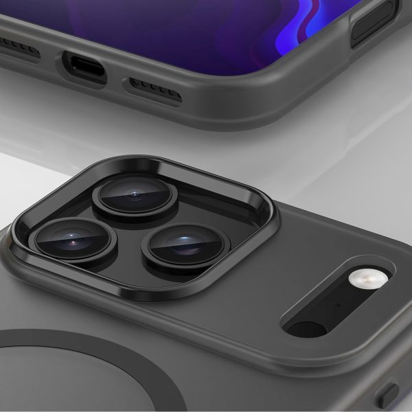 iPhone 17 Pro magnētiskais abrazīvais MagSafe vāciņš — matēti melns