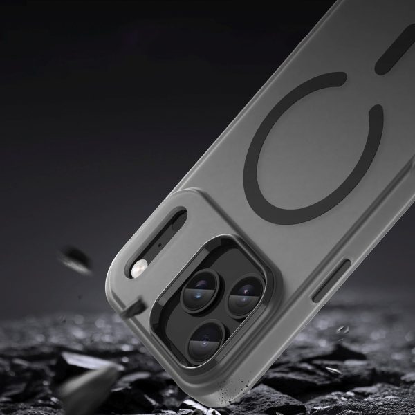 iPhone 17 Pro magnētiskais abrazīvais MagSafe vāciņš — matēti melns