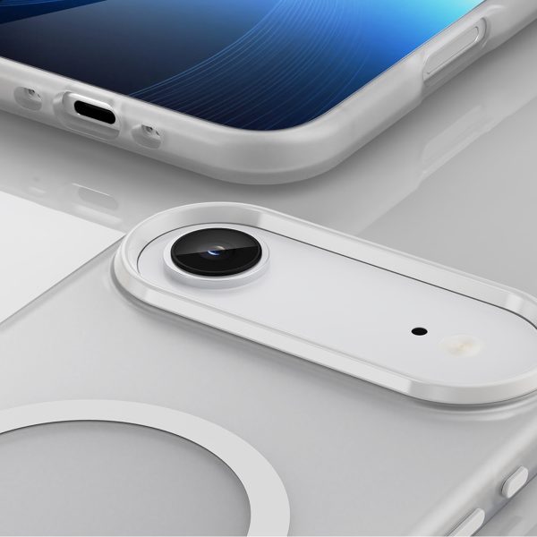 iPhone 17 Air magnētiskais abrazīvais MagSafe vāciņš — matēti balts