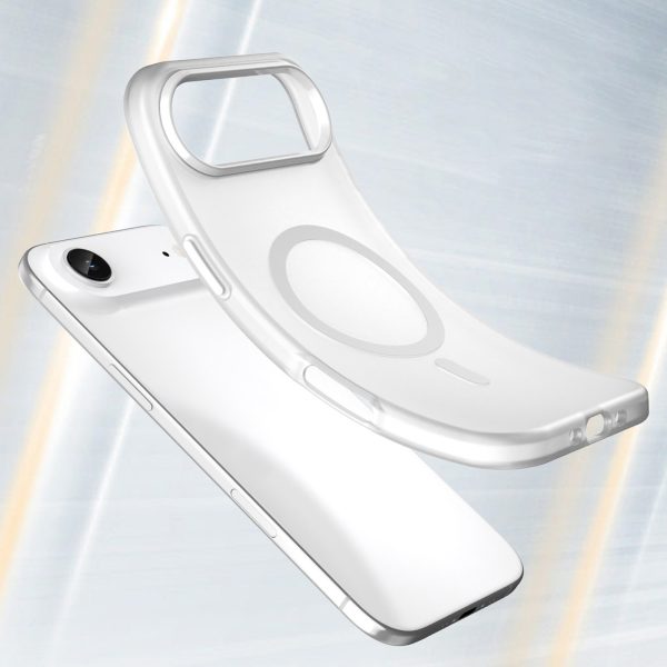 iPhone 17 Air magnētiskais abrazīvais MagSafe vāciņš — matēti balts