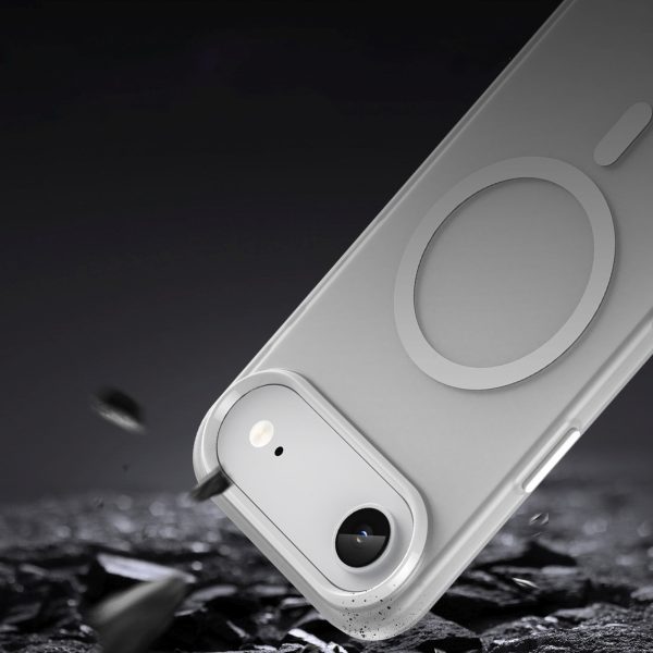 iPhone 17 Air magnētiskais abrazīvais MagSafe vāciņš — matēti balts