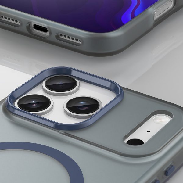iPhone 17 Pro magnētiskais abrazīvais MagSafe vāciņš — matēti zils
