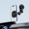 Magnētisks viedtālruņa turētājs ar bezvadu lādētāju priekš informācijas paneļa MagSafe - melns