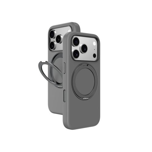 Cloudie iPhone 17 Pro vāciņš ar statīvu - pelēks