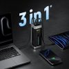 Powerbank 25000mAh USB-C USB-A 210W - melns