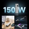 Powerbank 20000mAh USB-A USB-C 150W - pelēks