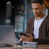 Powerbank 20000mAh USB-A USB-C 150W - pelēks