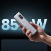 Powerbank 20000mAh USB-C USB-A 100W - pelēks