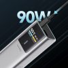 Powerbank 10000mAh USB-C USB-A 150W - pelēks