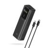 Powerbank 10000mAh USB-C USB-A 150W - melns