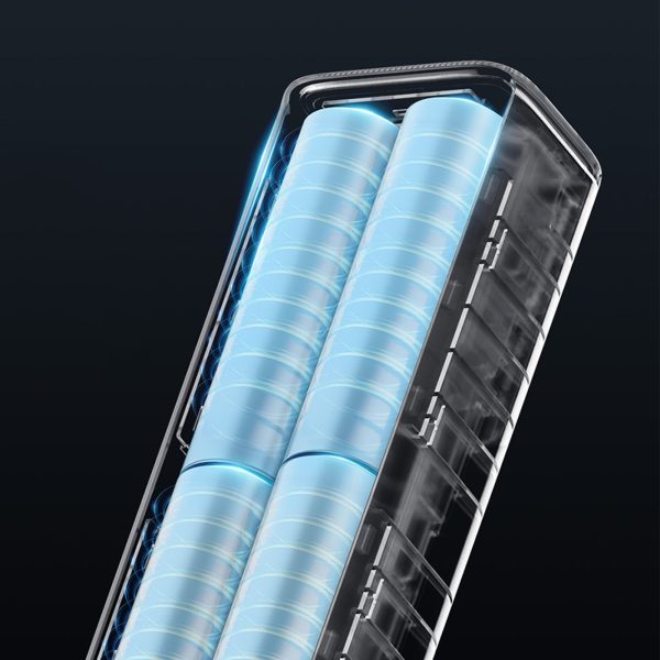Powerbank 10000mAh USB-C USB-A 150W - melns