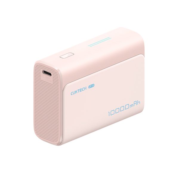 Powerbank 10000mAh USB-C USB-A 30W - rozā