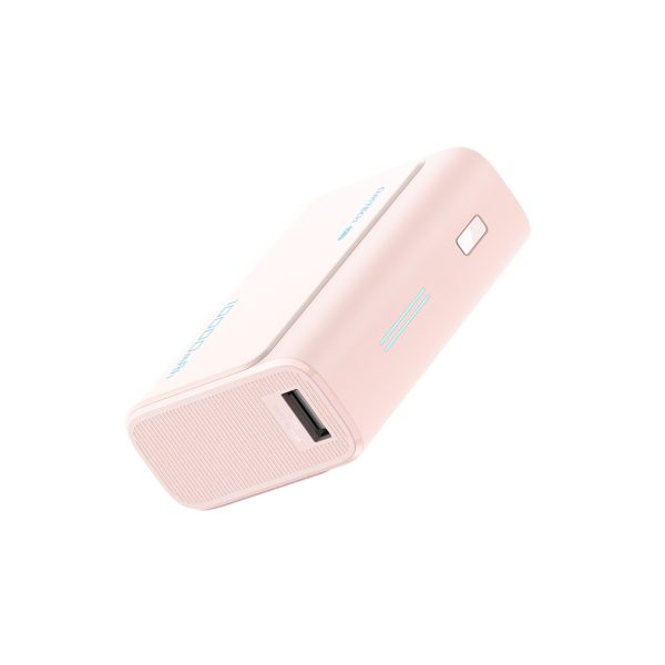 Powerbank 10000mAh USB-C USB-A 30W - rozā