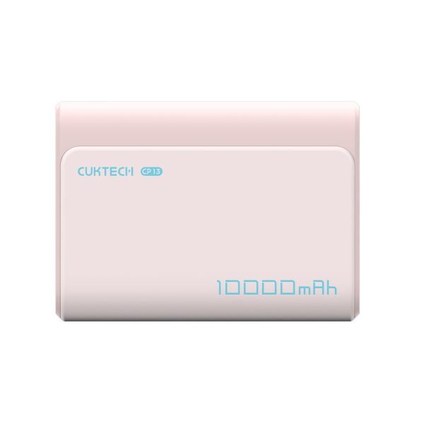 Powerbank 10000mAh USB-C USB-A 30W - rozā